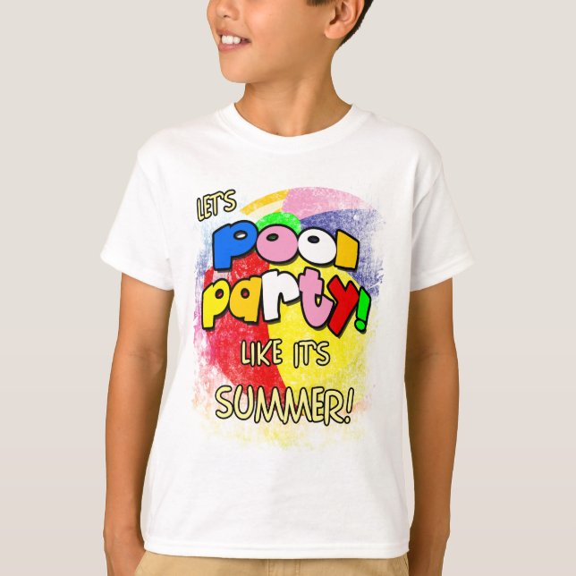 T-shirt Partie du pool (Devant)