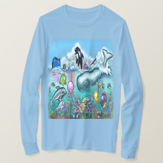 T-shirt Partie en mer (Design devant)