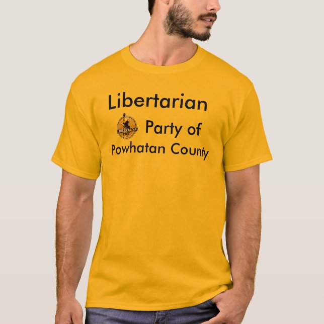 T-shirt Partie libertaire de tee - shirt du comté de (Devant)