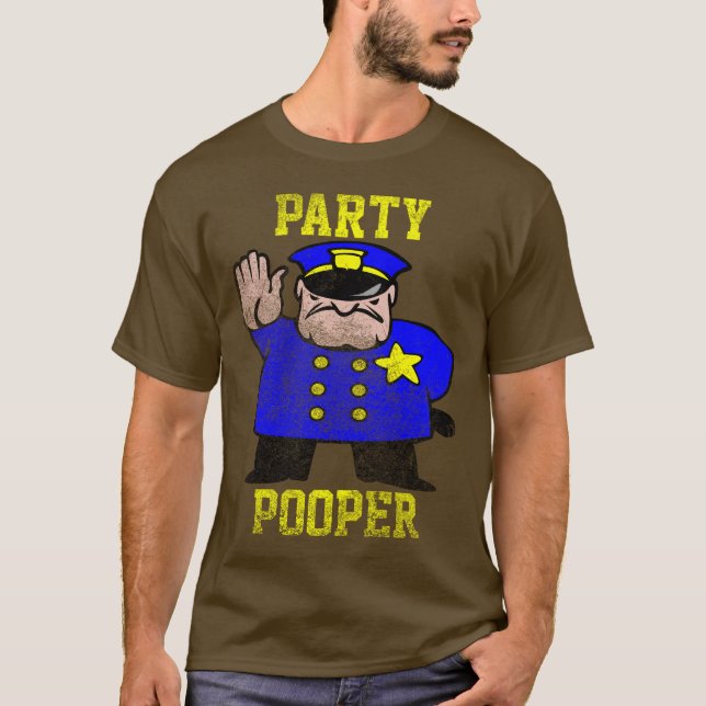 T-shirt Partie Pooper, cru (Devant)