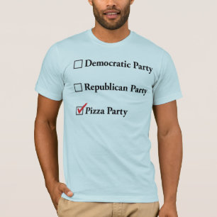 T-shirt Partie républicaine Democratic de pizza