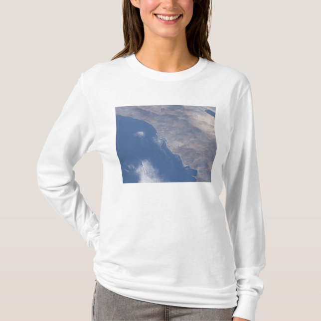 T-shirt Partie sud de la Californie vue depuis l'espace (Devant)