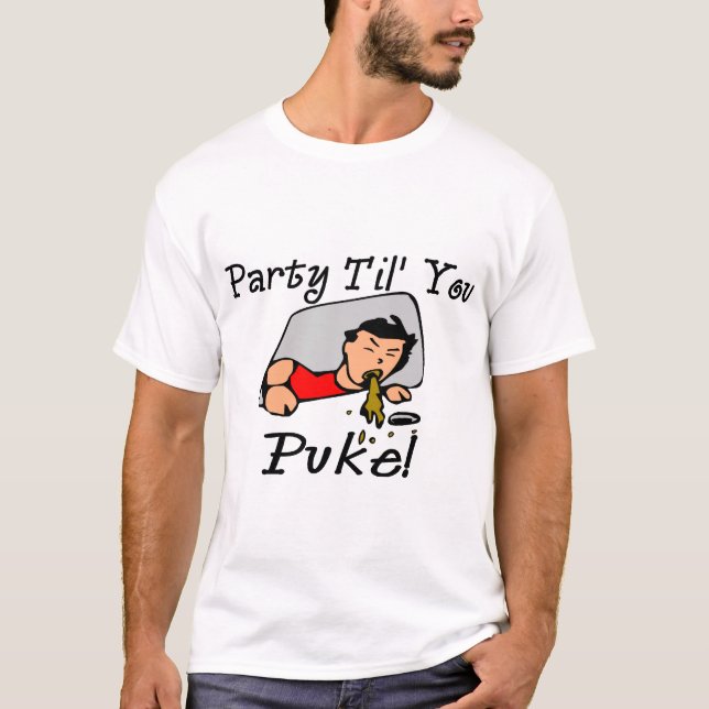 T-shirt Partie Til que vous vomissez (Devant)