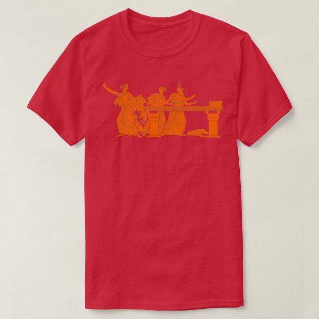 T-shirt partie toga avec frontière (Design devant)