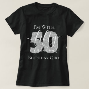 T-shirt Parties scintillant d'anniversaire personnalisée