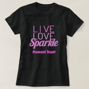 T-shirt Parties scintillant de devis étincelante, effet ro