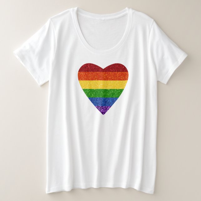 T-shirt Parties scintillant de drapeau de la fiert (Design devant)