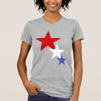 T-shirt Parties scintillant du drapeau américain Stars fem