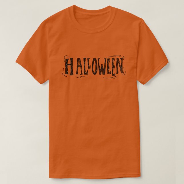 T-shirt Parties scintillant Halloween en détresse (Design devant)