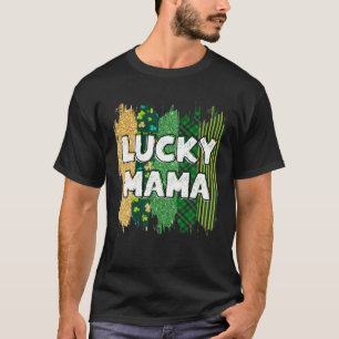 T-shirt Parties scintillant Lucky Mama, Fête de la Maman S