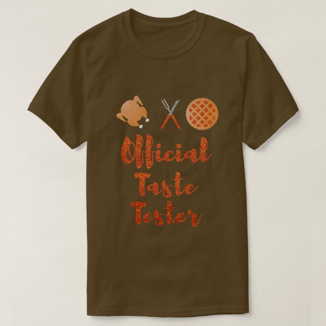 T-shirt Parties scintillant officielle Taste Tester Thanks (Design devant)