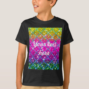 T-shirt Parties scintillant pourpre Snakeskin