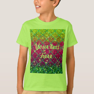 T-shirt Parties scintillant pourpre Snakeskin