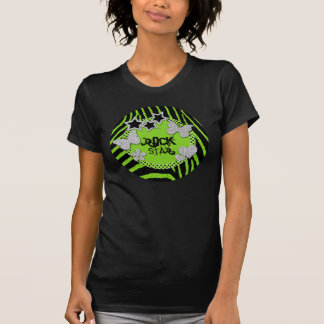 T-shirt Parties scintillant Rock Star Zebra en arg