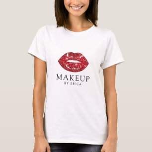 T-shirt Parties scintillant rouge moderne Lipstick Lipstic