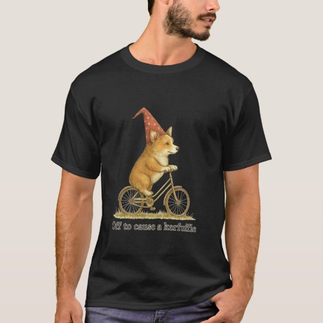 T-shirt Partir pour causer une agitation drôle de chaos de (Devant)