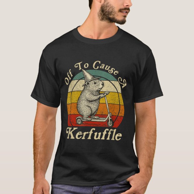 T-shirt Partir pour causer une agitation drôle de marmotte (Devant)