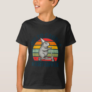 T-shirt Partir pour causer une agitation drôle de marmotte