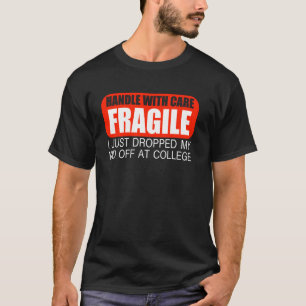 T-shirt Partir Pour L'Université Déposer Pour Maman Handle