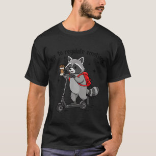 T-shirt Partir pour réguler les émotions drôle de raton la