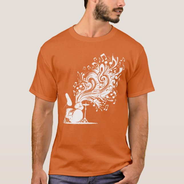 T-shirt Partition de percussions Musique Éplosion sonore p (Devant)