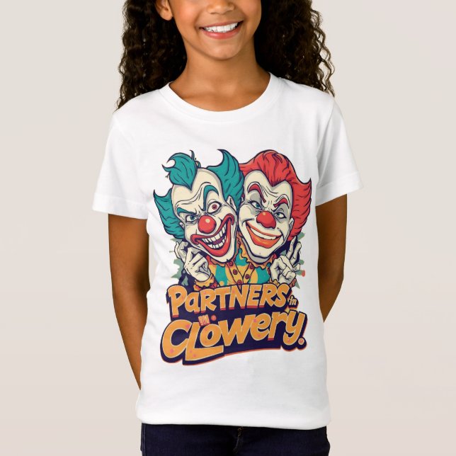 T-Shirt Partners in Clowery (Funny Clown Pun) (Devant)