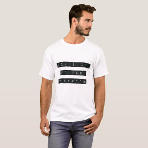 T-shirt Partons à la pièce en t de chambre noire