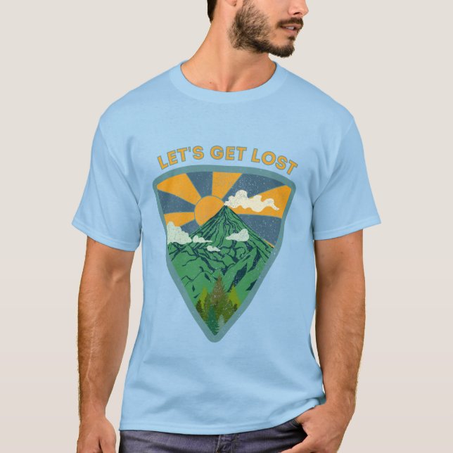T-shirt Partons perdus randonnée vintage (Devant)