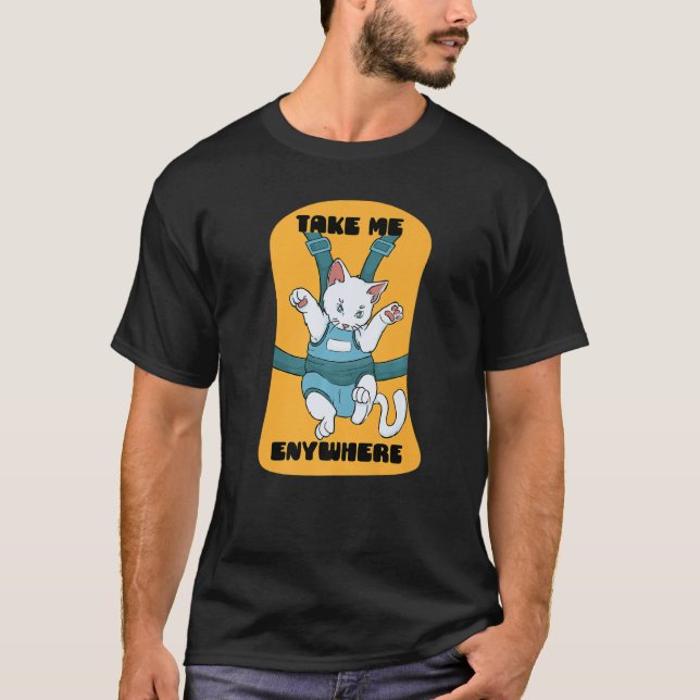 T-shirt partout chatte chatte ceintures mignonnes (Devant)