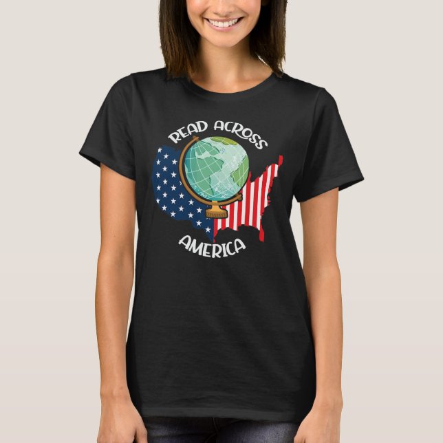 T-shirt Partout En Amérique, Nous Lisons Global Reading Lo (Devant)