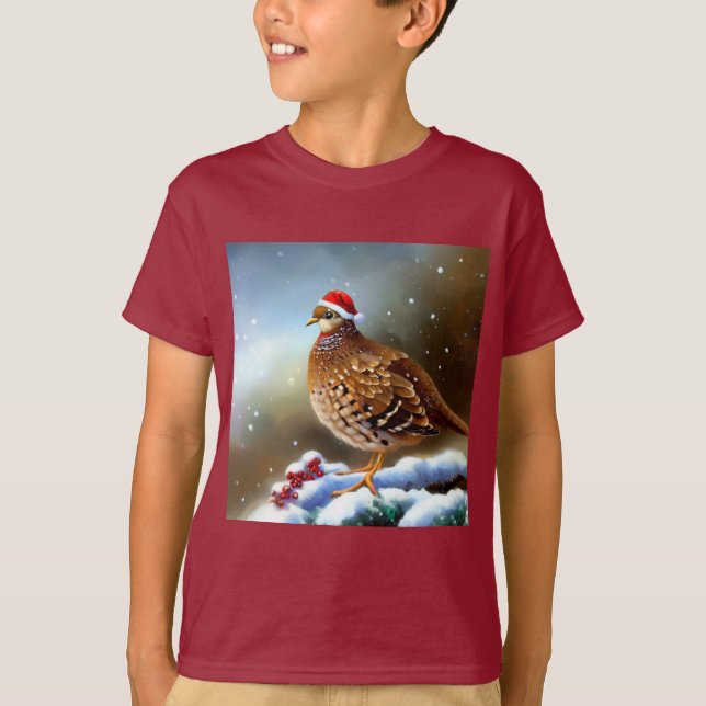 T-shirt Partridge de Noël 2 (Devant)