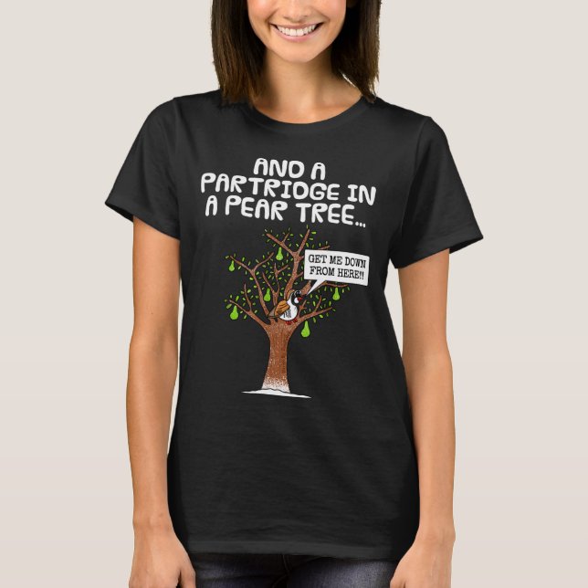 T-shirt Partridge In A Pear Tree, Christmas Carol Singing  (Devant)