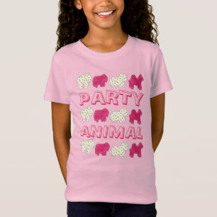 T-Shirt PARTY ANIMAL Crackers Cookies Circus Zoo Anniversa