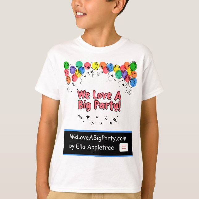 T-shirt party pour enfants et tous âges (Devant)