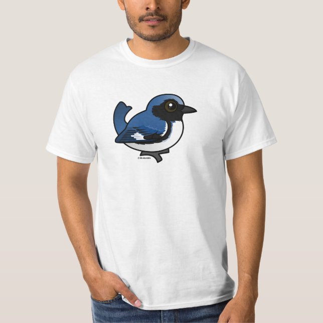 T-shirt Paruline bleue à gorge noire (Devant)