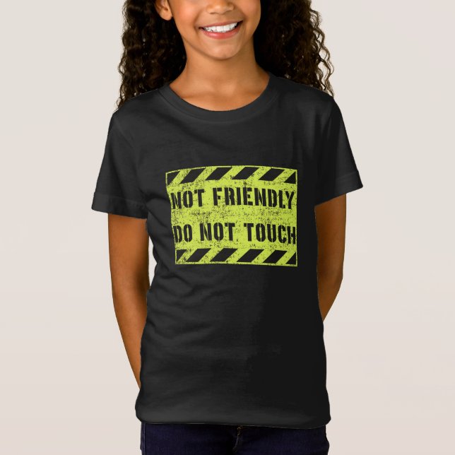 T-Shirt Pas Amical Ne Pas Toucher (Devant)
