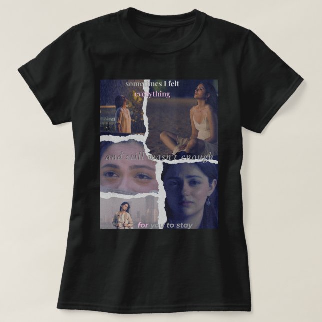 T-shirt Pas assez -  Esthétique émotionnel  (Design devant)
