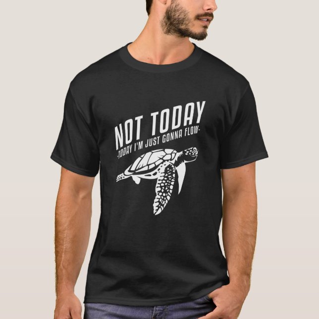 T-shirt Pas aujourd'hui Alligator Snapping Red Earder Slid (Devant)