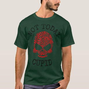 T-shirt Pas aujourd'hui Cupidé Saint Valentin floral uniqu