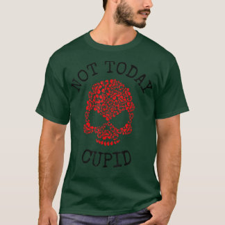 T-shirt Pas aujourd'hui Cupidé Saint Valentin floral uniqu