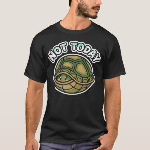 T-shirt Pas aujourd'hui Introverti Enthousiaste de Tortue 