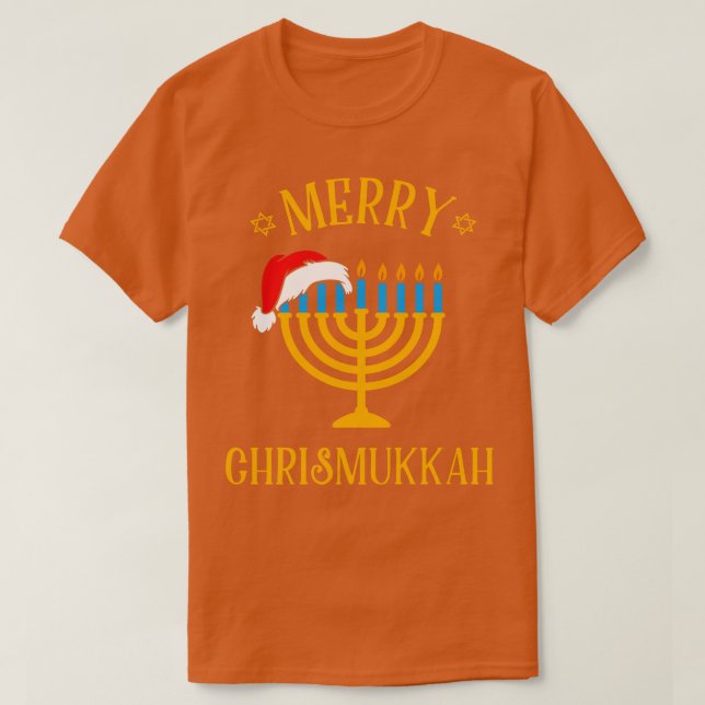 T-shirt Pas aujourd'hui Père Noël Hanoukka Chanukah Santa  (Design devant)