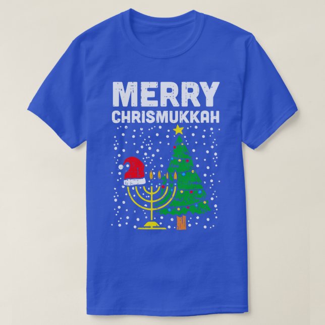 T-shirt Pas aujourd'hui Père Noël Hanoukka Chanukah Santa  (Design devant)