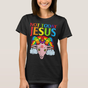 T-shirt Pas aujourd'hui Satan Jésus contre Satan en T-Shi 