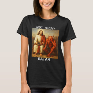 T-shirt Pas aujourd'hui Satan Jésus Vs Satan Joueur Jeux v