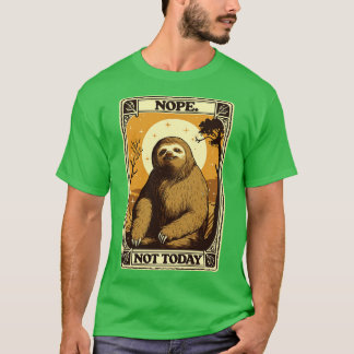 T-shirt Pas aujourd'hui Sloth Retro Style Design