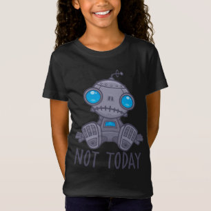 T-Shirt Pas aujourd'hui triste robot