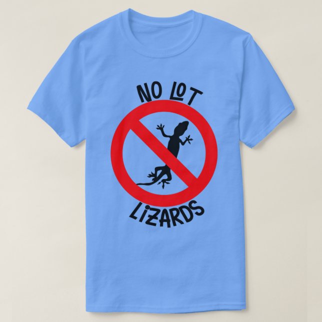 T-shirt pas beaucoup de lézards (Design devant)