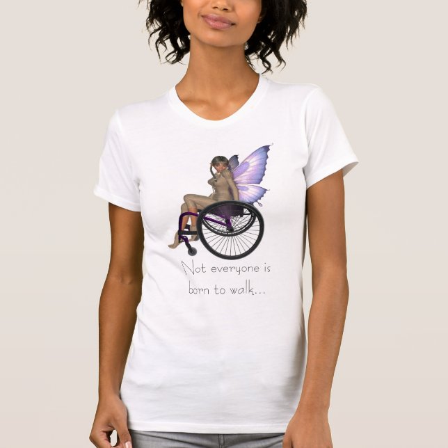 T-shirt Pas chacun est né pour marcher blanc de chemise (Devant)