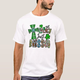 T-shirt Pas chanceux juste béni, Saint Patrick's Day Chris